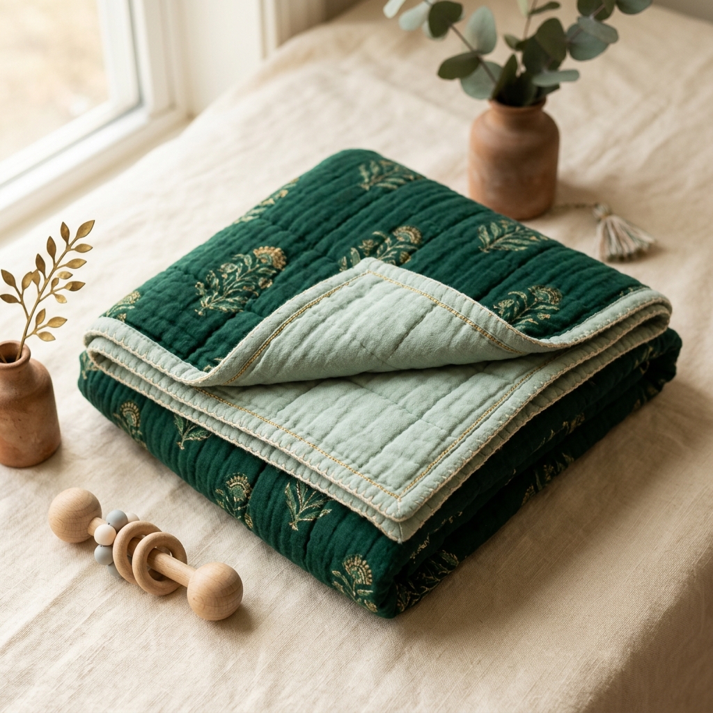 The Emerald Forest Winter Quilt