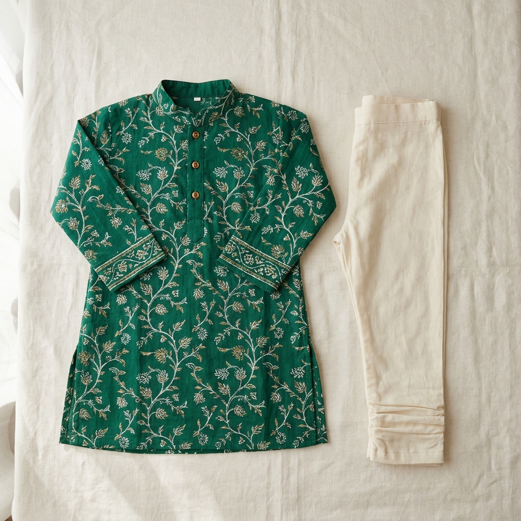 The Emerald Garden Toddler Kurta Set
