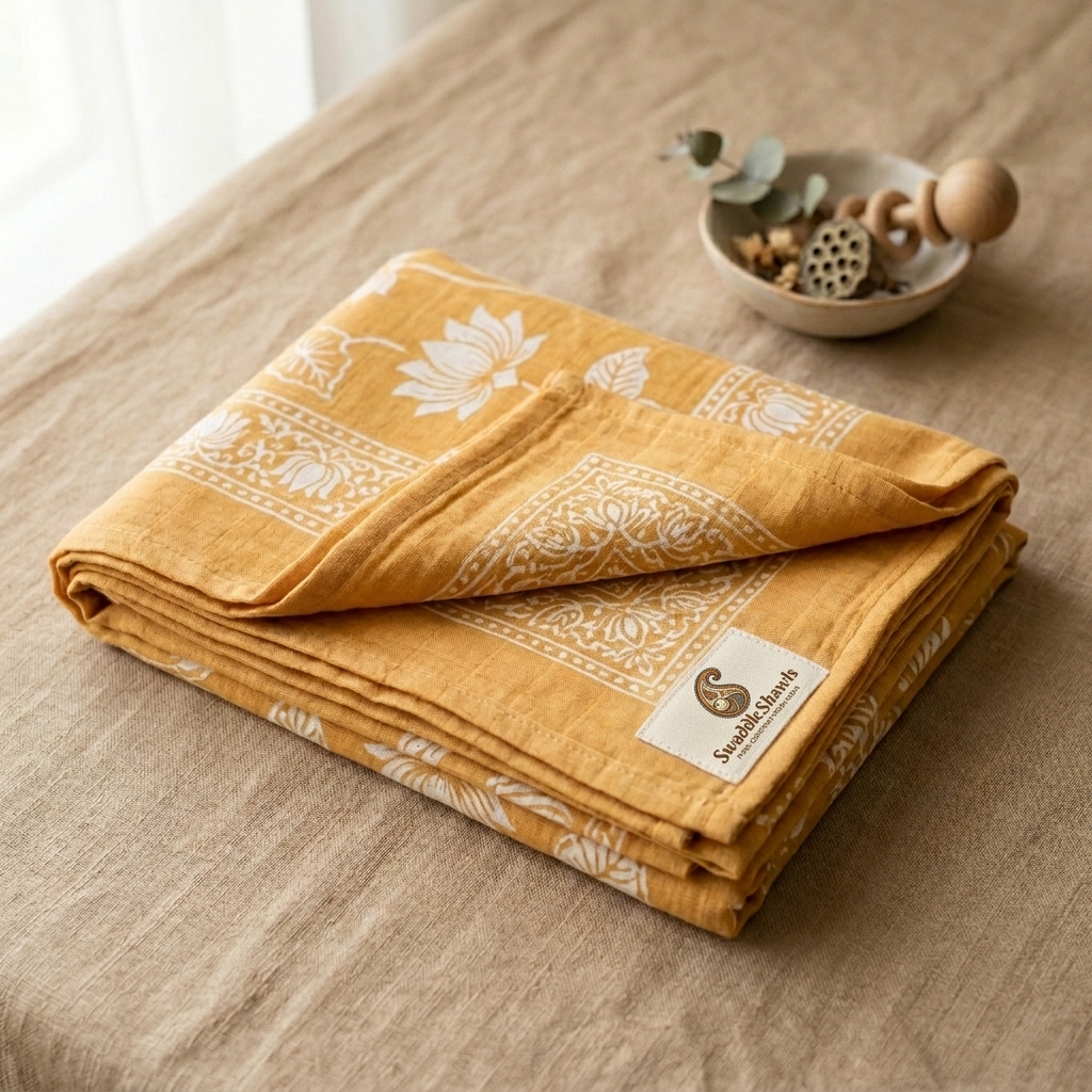 The Golden Lotus Shawl
