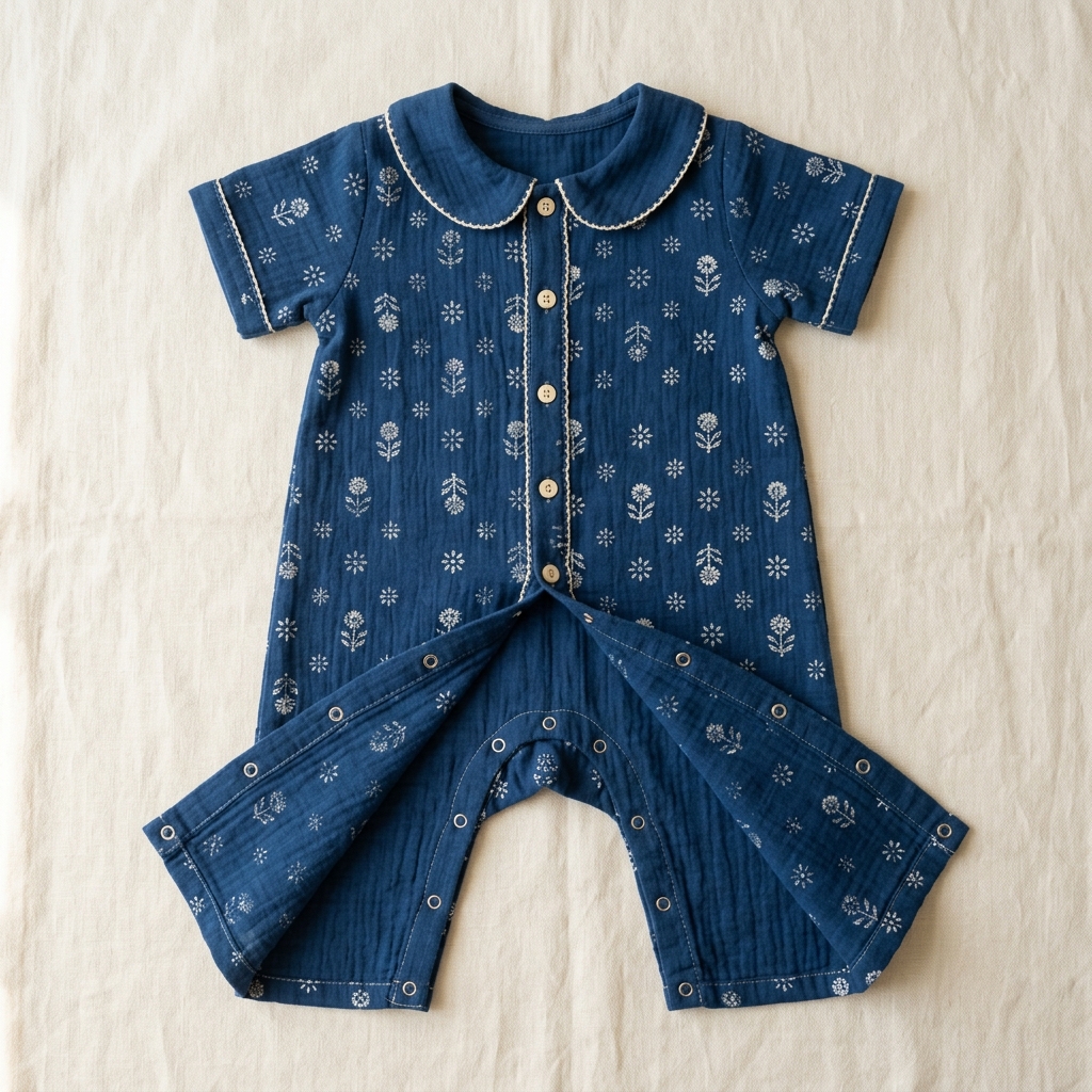 The Indigo Star Baby Romper