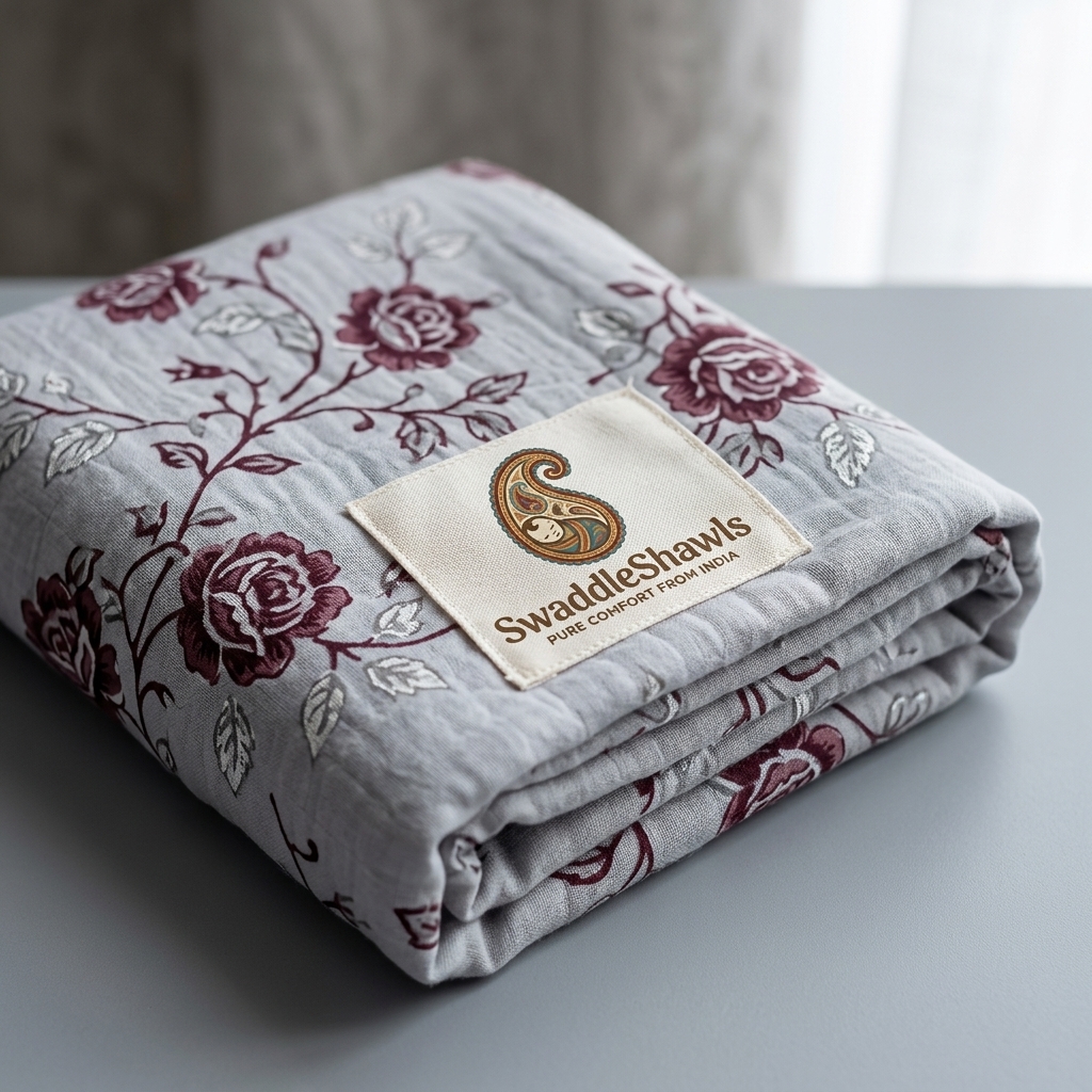 The Kashmir Valley Rose Swaddle